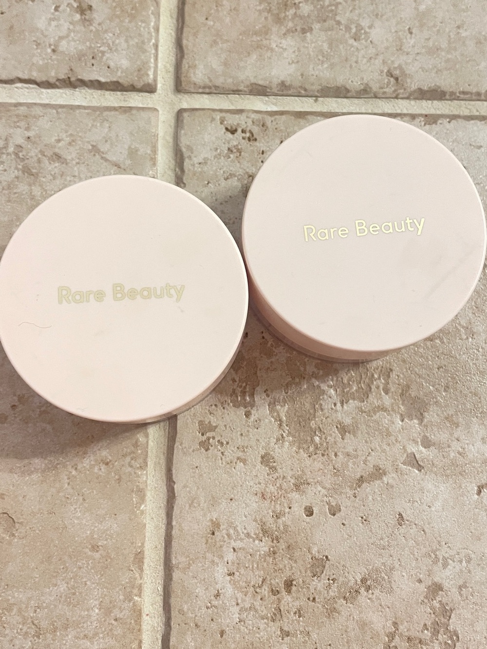 2 Rare Beauty Soft Pink Face Powder Compact